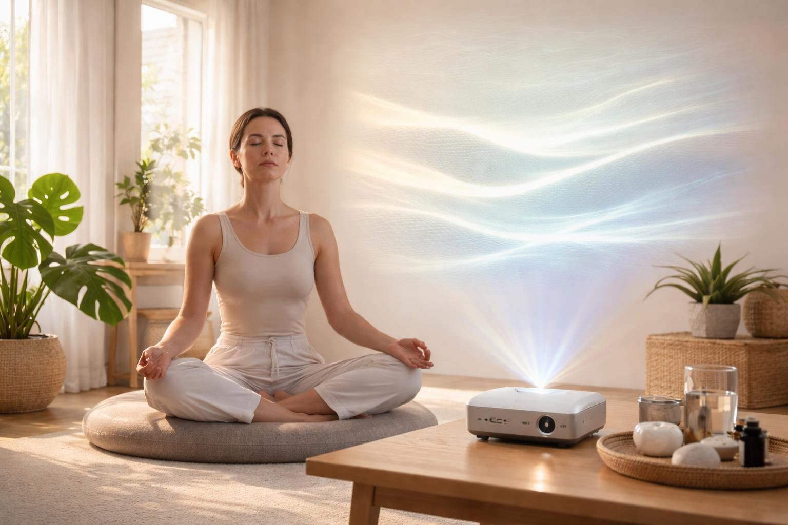 participez à notre atelier santé dédié à la respiration projetée, animé avec un mini vidéoprojecteur acer pour une expérience immersive et interactive.