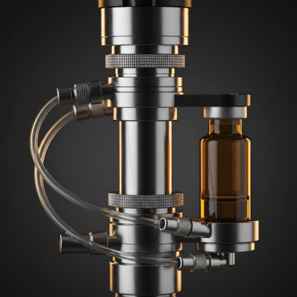 Colonne chromatographique HPLC pour l'analyse des cannabinoïdes avec tubes capillaires et connecteurs